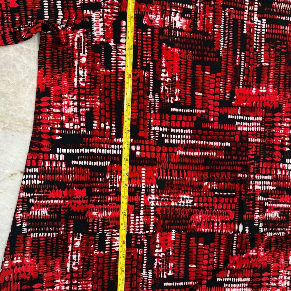 Ulla Popken Red and Black 28/30 Women's Tunic Top - Picture 8 of 12